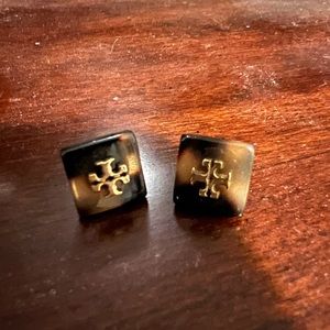 Tory Burch Tortoise Stud Earrings